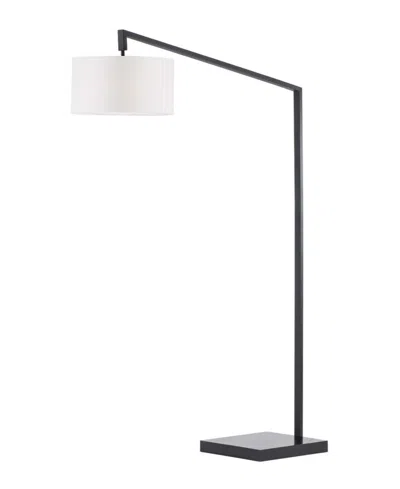 Nova Of California 75" Metal Stretch Chairside Arc Floor Lamp In Black