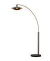 Nova Of California 83" Metal Rancho Mirage 1 Light Arc Floor Lamp In Metallic