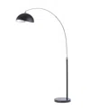 Nova Of California 84" Glass Orson Arc Floor Lamp In Black