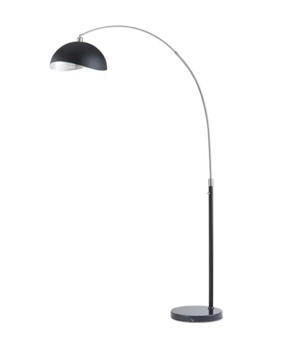 Nova Of California 84" Glass Orson Arc Floor Lamp In Black