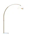 Nova Of California 92" Metal Luna Bella Arc Floor Lamp In White