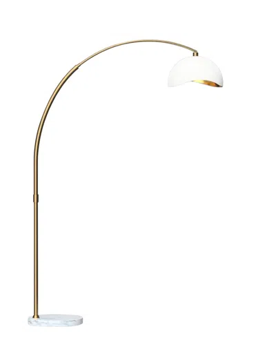 Nova Of California 92" Metal Luna Bella Arc Floor Lamp In White