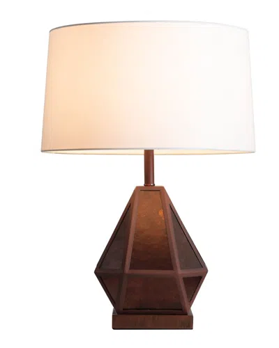 Nova Of California Artifact Natural Mica Table Lamp With Nightlight & 4-way  Rotary Switch In Brown