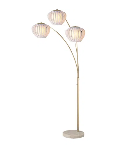 Nova Of California Bloom 3-light Arc Floor Lamp In Neutral