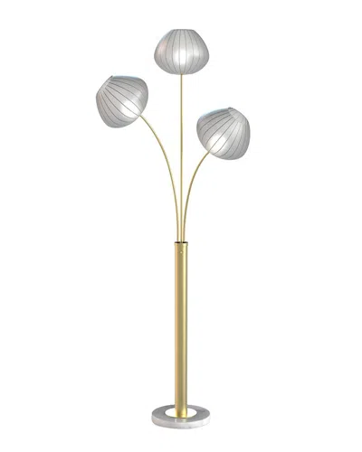 Nova Of California Bloom 3-light Floor Lamp In Gold