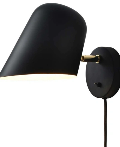 Nova Of California Culver 7" Steel On/off Switch Wall Sconce In Matte Black