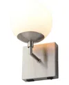 Nova Of California Globe 10'' Switch Wall Sconce In Satin Nickel