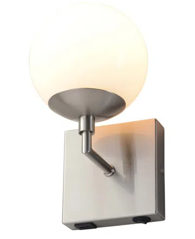 Nova Of California Globe 10'' Switch Wall Sconce In Satin Nickel