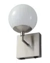 Nova Of California Globe Wall Sconce In Silver