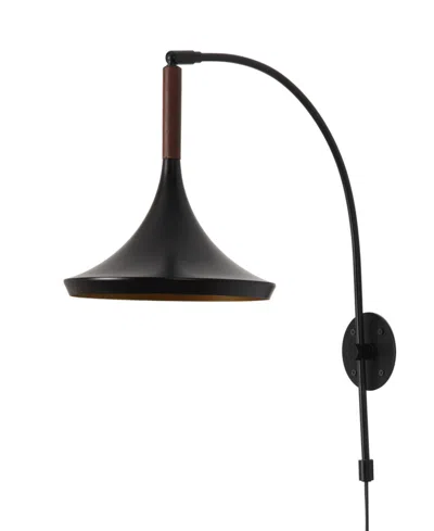 Nova Of California Lodi 20" Steel Dimmer Switch Wall Sconce In Matte Black