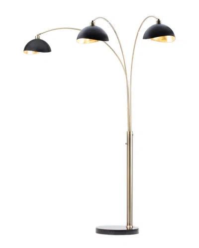 Nova Of California Luna Bella 3-light Arc Floor Lamp In Black
