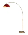 Nova Of California Luna Bella Arc Floor Lamp In Red