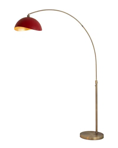 Nova Of California Luna Bella Arc Floor Lamp In Red