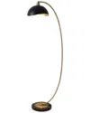 Nova Of California Luna Bella Chairside Arc 60in Floor Lamp With Step Switch In Black