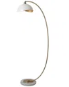 Nova Of California Luna Bella Chairside Arc Floor Lamp In White