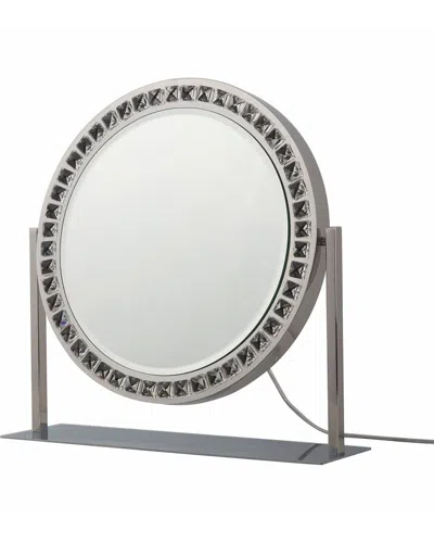 Nova Of California Marilyn Table Top Led Vanity Mirror In Gray
