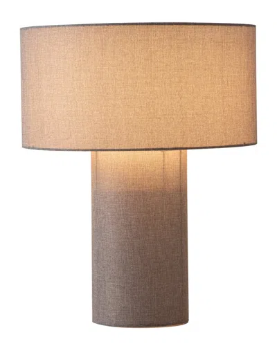 Nova Of California Moonlight Table Lamp With Linen Shade In Brown