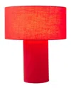 Nova Of California Moonlight Table Lamp With Linen Shade In Red
