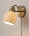 NOVA OF CALIFORNIA PETALUMA 8" BONE PORCELAIN SWITCH WALL SCONCE