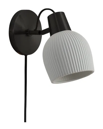 Nova Of California Petaluma Bone Porcelain Wall Sconce With Dimmer In Gray