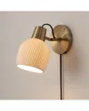 Nova Of California Petaluma Bone Porcelain Wall Sconce With Dimmer Switch In Neutral