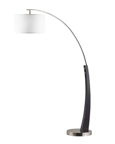 Nova Of California Plimpton 72in 1-light Arc Floor Lamp In Black