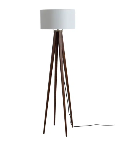 Nova Of California Quattro Floor Lamp With Dimmer In Brown