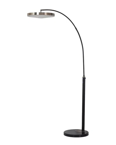 Nova Of California Redondo 1-light Led Arc Floor Lamp With Dimmer In Black