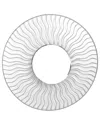 Nova Of California Set Of 2 Sunburst 36in Round Wall Mirrors In White