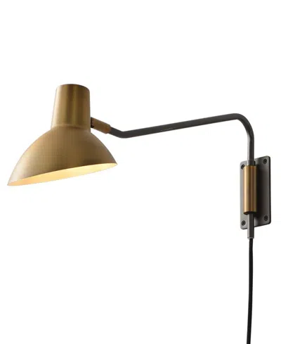 Nova Of California Swing 8" Switch Wall Sconce In Weathered Brass