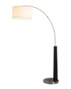 Nova Of California Taper 1 Light Arc Floor Lamp In Black