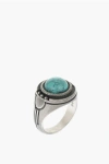 Nove25 Silver Native Chevalier Ring With Central Stone