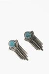 NOVE25 SILVER SOLE E PIOGGIA EARRINGS WITH CENTRAL STONE