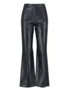Novelle Tailored Black Trousers With Structured Waistband In Black