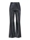Novelle Tailored Black Trousers With Structured Waistband In Black