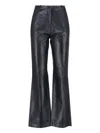 Novelle Tailored Black Trousers With Structured Waistband In Black