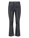 Novelle Straight-leg Black Trousers With Structured Waistband In Black