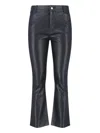 Novelle Straight-leg Black Trousers With Structured Waistband In Black