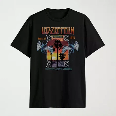 Novelty Mens Crew Neck Short Sleeve Classic Fit Big And Tall Graphic T-shirt In Black