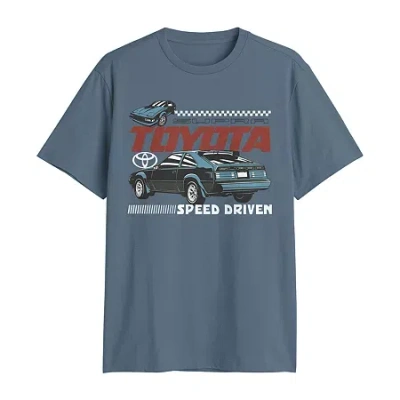 Novelty Mens Crew Neck Short Sleeve Classic Fit Big And Tall Graphic T-shirt In Blue