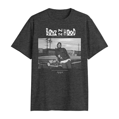 Novelty Mens Crew Neck Short Sleeve Classic Fit Big And Tall Graphic T-shirt In Gray