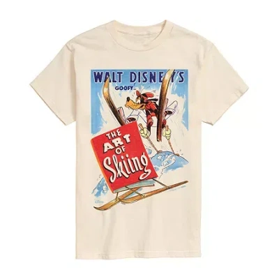 Novelty Mens Crew Neck Short Sleeve Goofy Graphic T-shirt In Neutral
