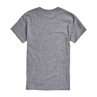 Novelty Mens Crew Neck Short Sleeve Graphic T-shirt In Gray