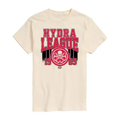 Novelty Mens Crew Neck Short Sleeve Marvel Graphic T-shirt In White