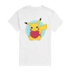 Novelty Mens Crew Neck Short Sleeve Pokeman Valentine's Day T-shirt In White