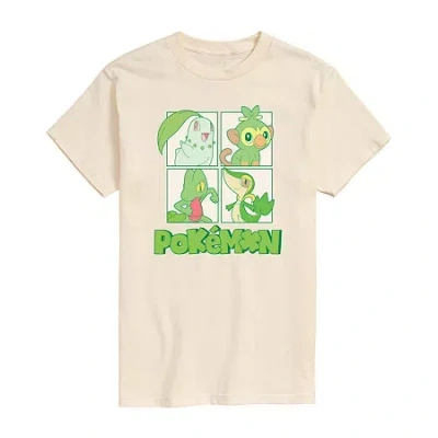 Novelty Mens Crew Neck Short Sleeve Pokemon Graphic T-shirt In Multi