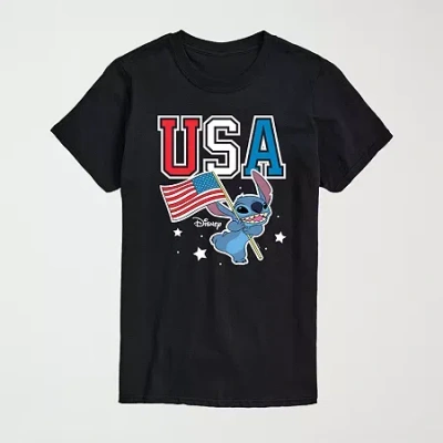 Novelty Mens Crew Neck Short Sleeve Regular Fit Big And Tall Graphic T-shirt In Black