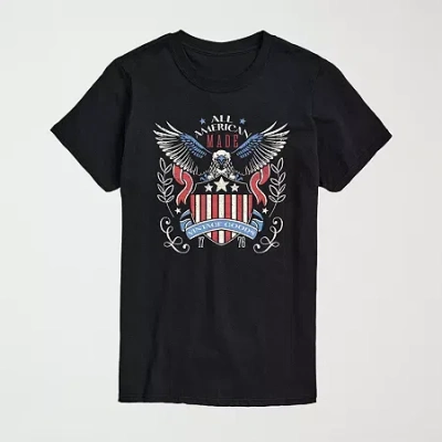 Novelty Mens Crew Neck Short Sleeve Regular Fit Big And Tall Graphic T-shirt In Black