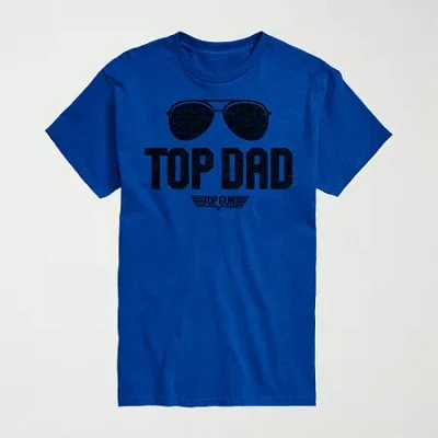 Novelty Mens Crew Neck Short Sleeve Regular Fit Big And Tall Graphic T-shirt In Blue