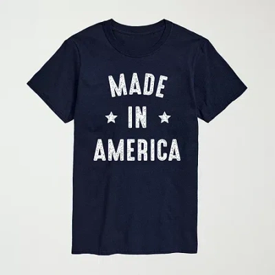 Novelty Mens Crew Neck Short Sleeve Regular Fit Big And Tall Graphic T-shirt In Blue